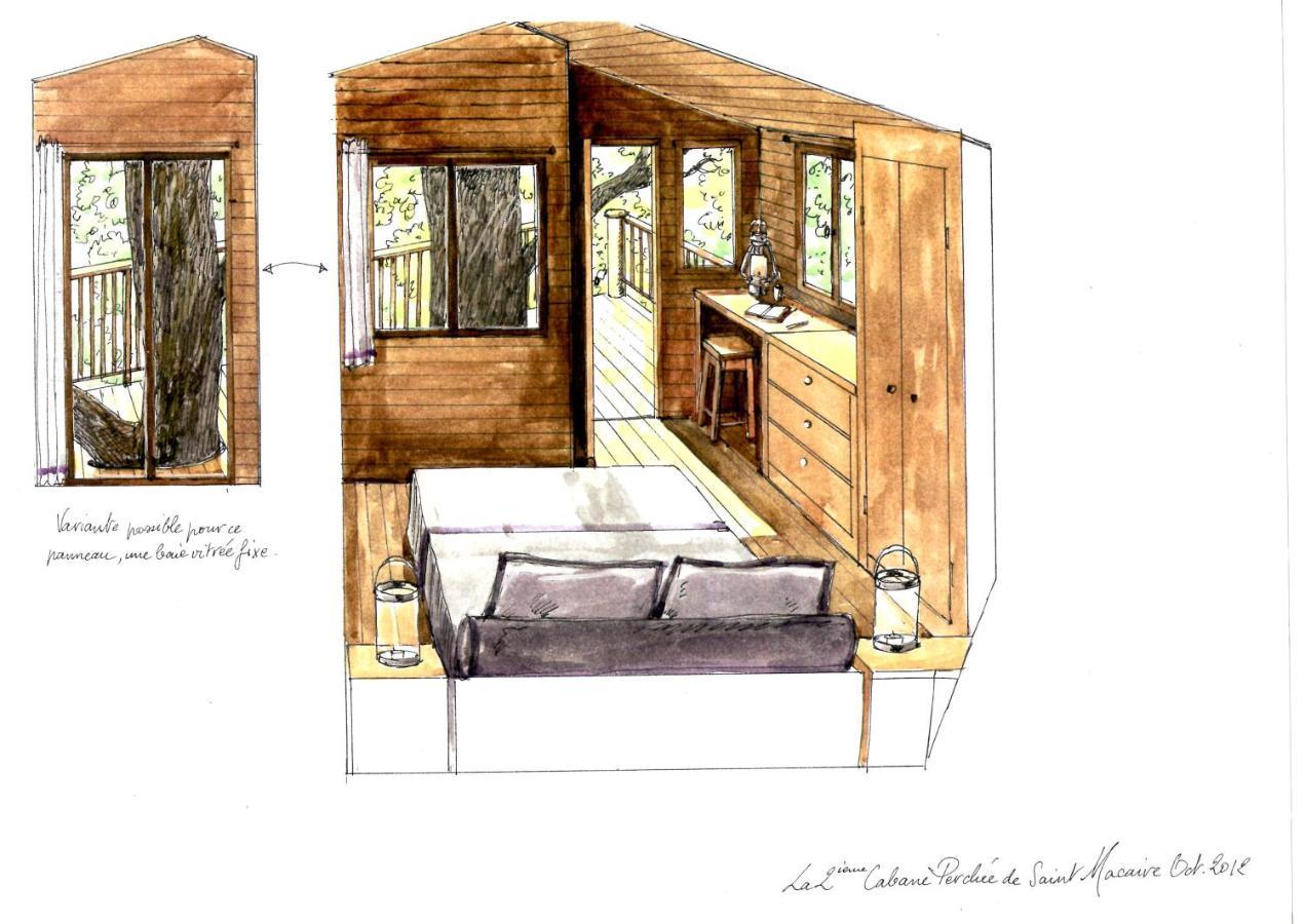 Cabanes et chambre à la Bernardiere Sevremoine Extérieur photo